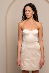 MIRELLE SILK SATIN DRESS