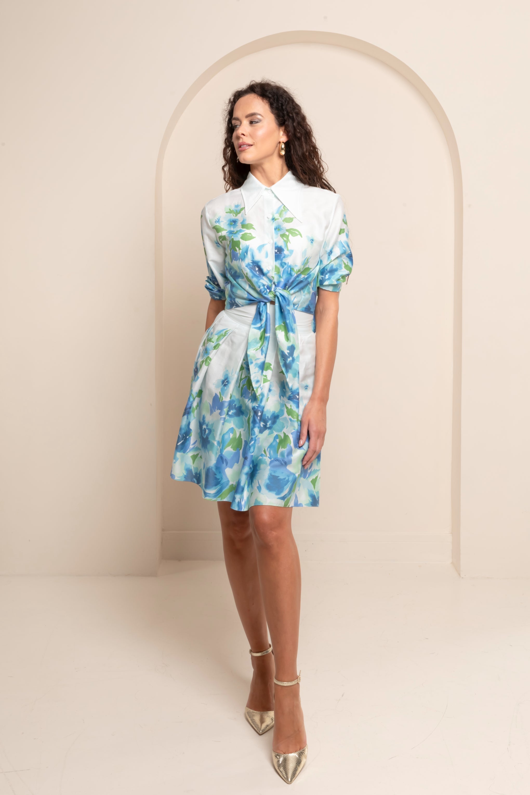 FIORELLA KNEE LENGTH SKIRT