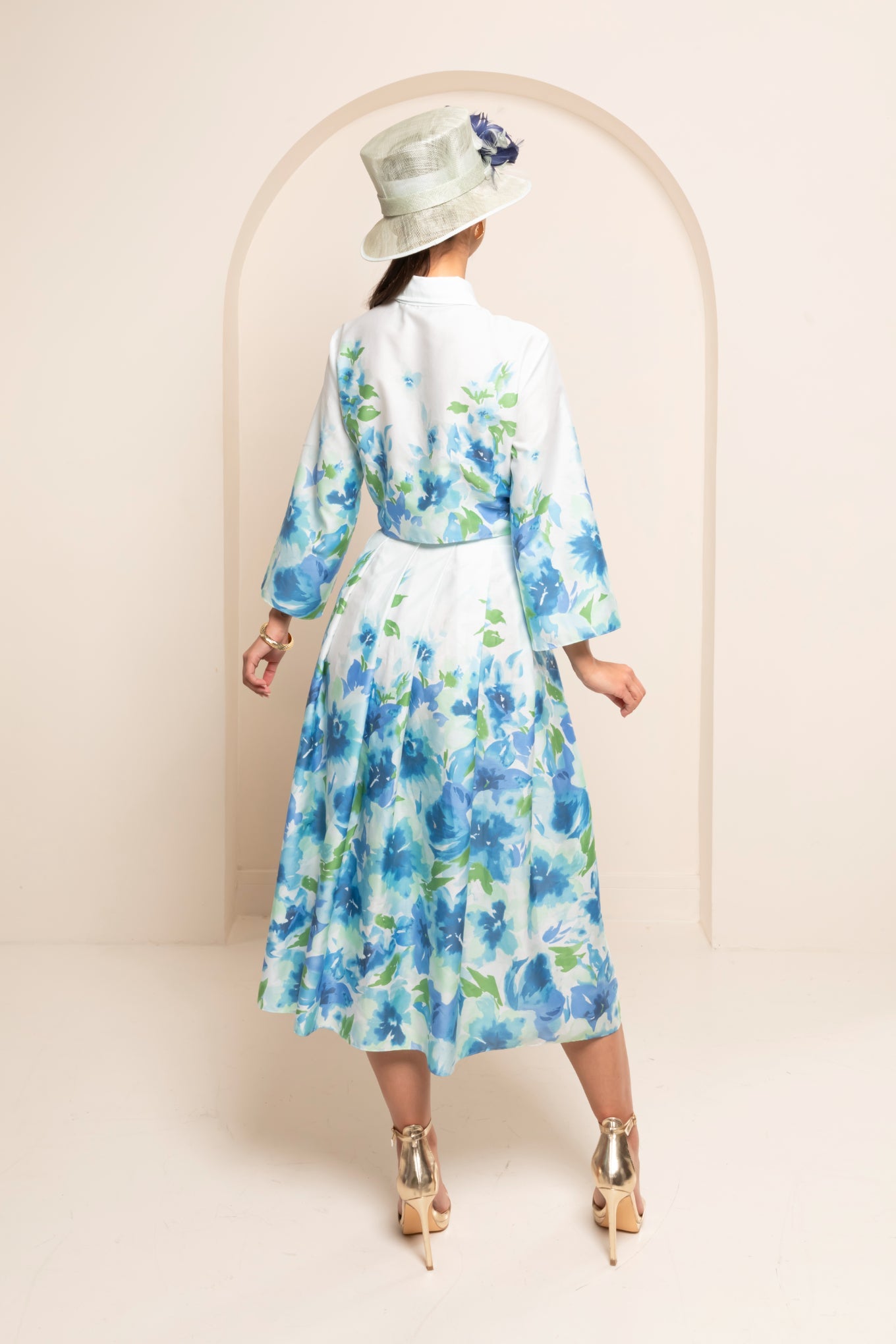 THE FIORELLA MIDI LENGTH SKIRT