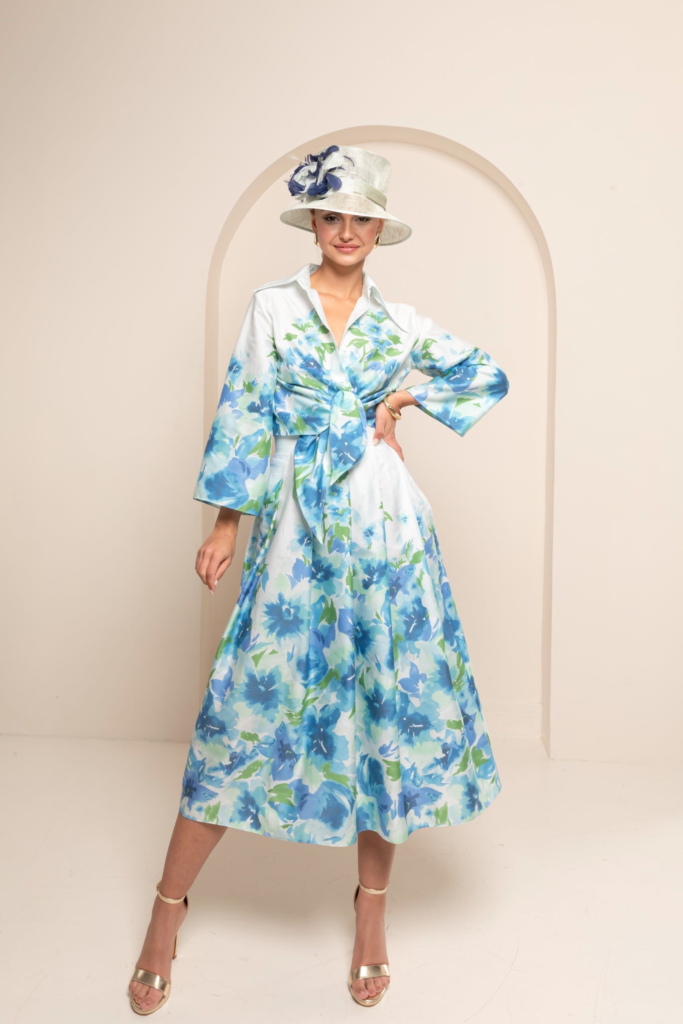 THE FIORELLA MIDI LENGTH SKIRT