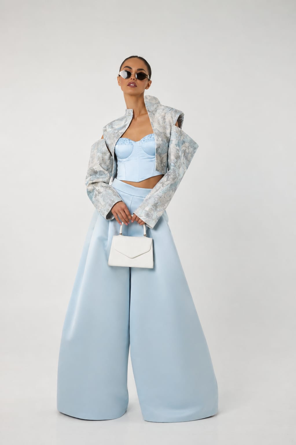 THEA CROPPED JACKET WITH ADJUSTABLE SLEEVES