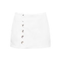 NOLIA LINEN MINI SKIRT WHITE