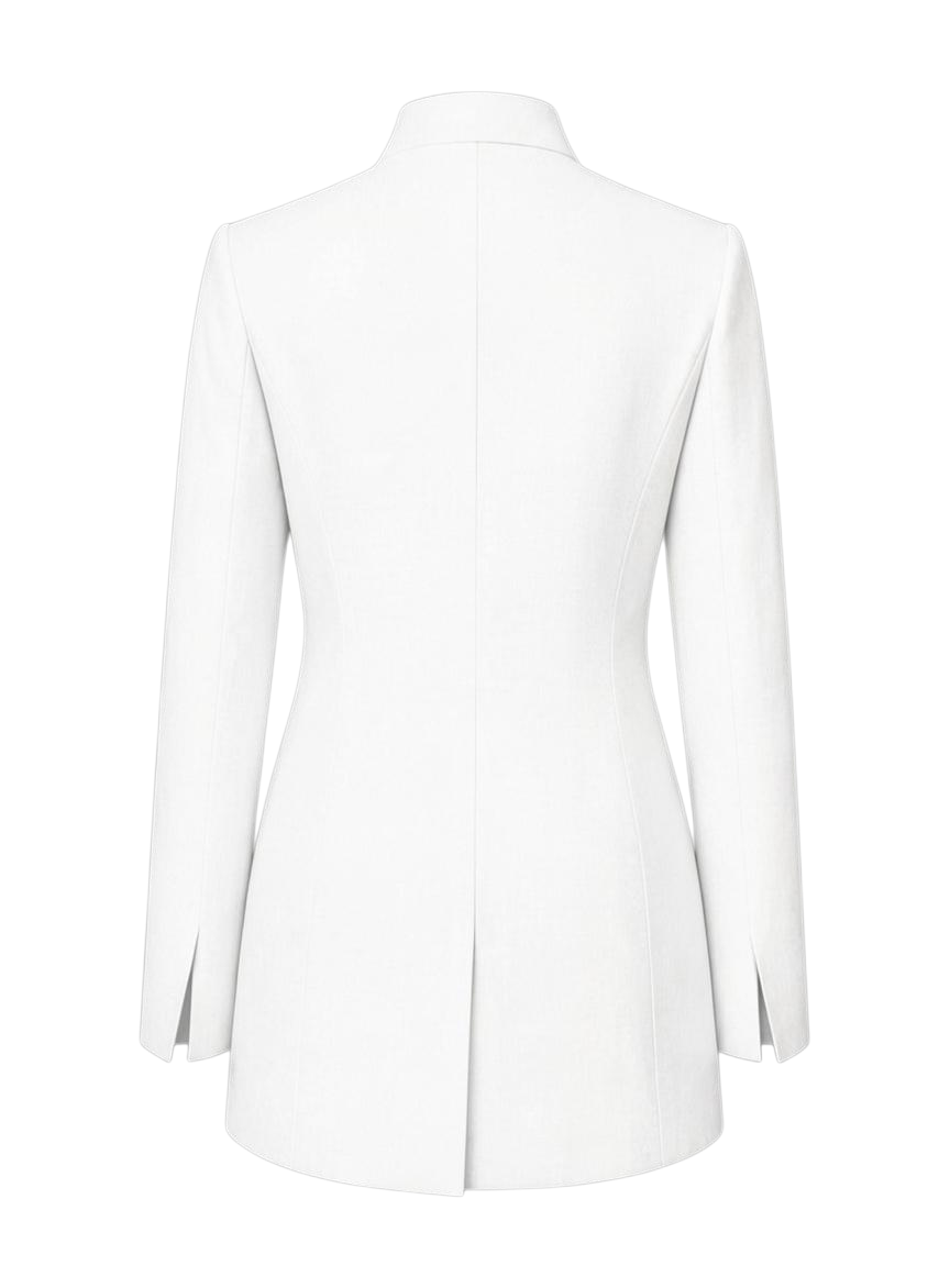 STRUCTURED TAILORED BLAZER WHITE