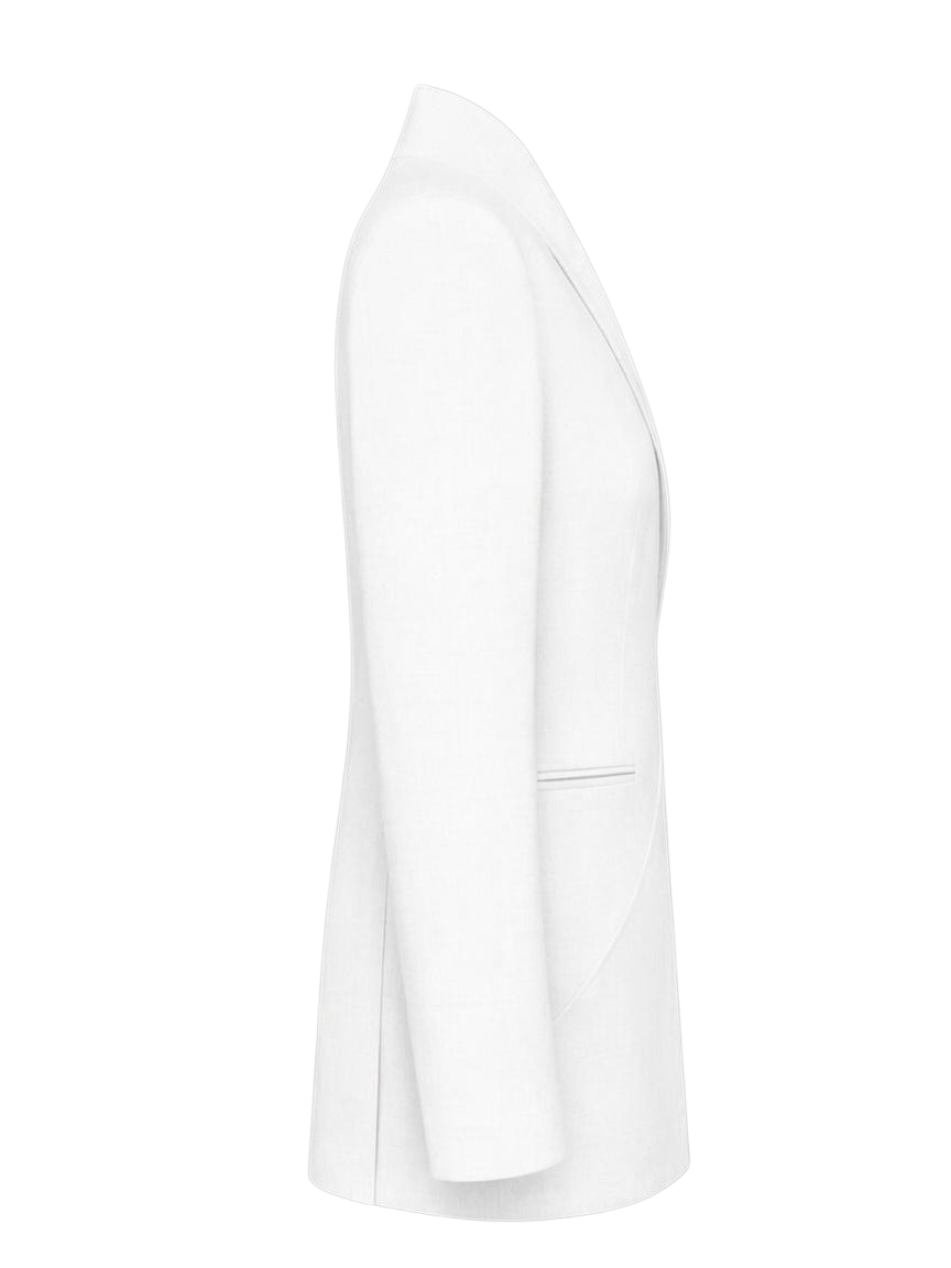 STRUCTURED TAILORED BLAZER WHITE
